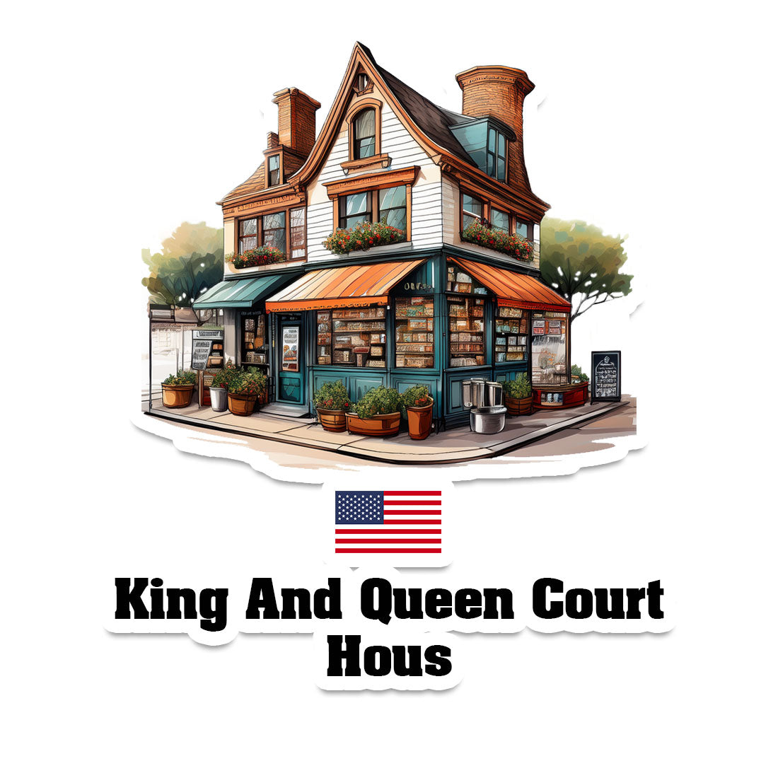 King And Queen Court Hous Fridge Magnet