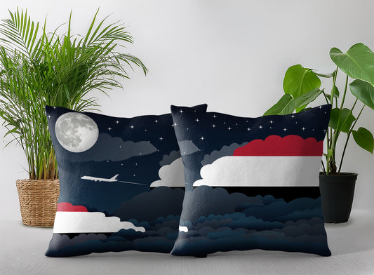 Yemen Night Clouds Pillow Case and Pillow Throw