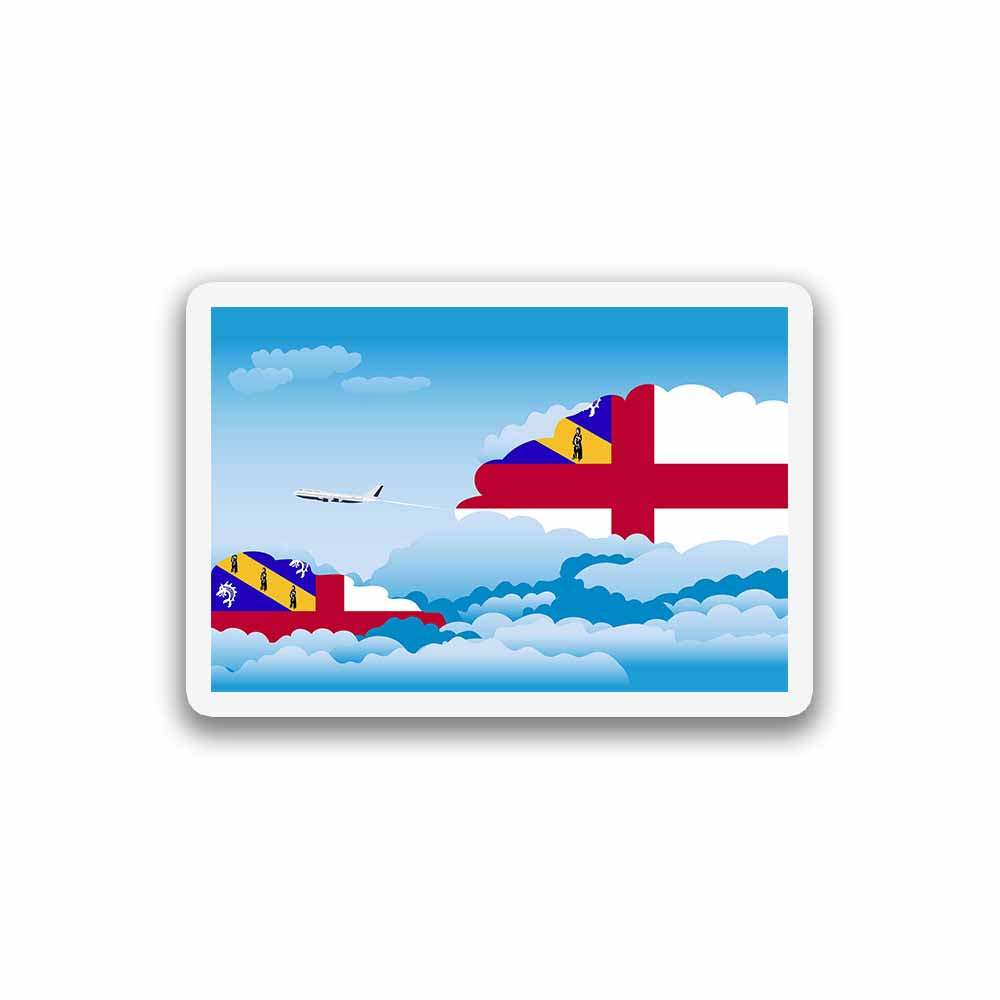 Herm Day Clouds Fridge Magnet