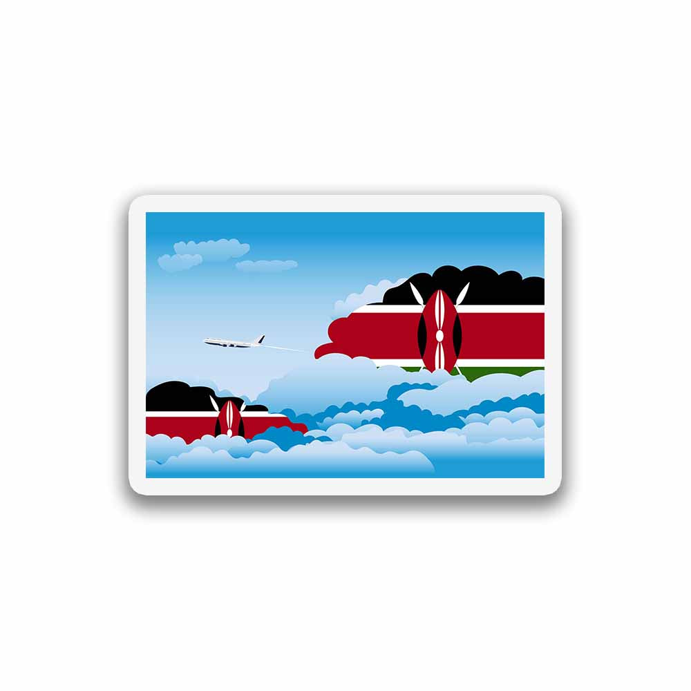 Kenya Day Clouds Fridge Magnet