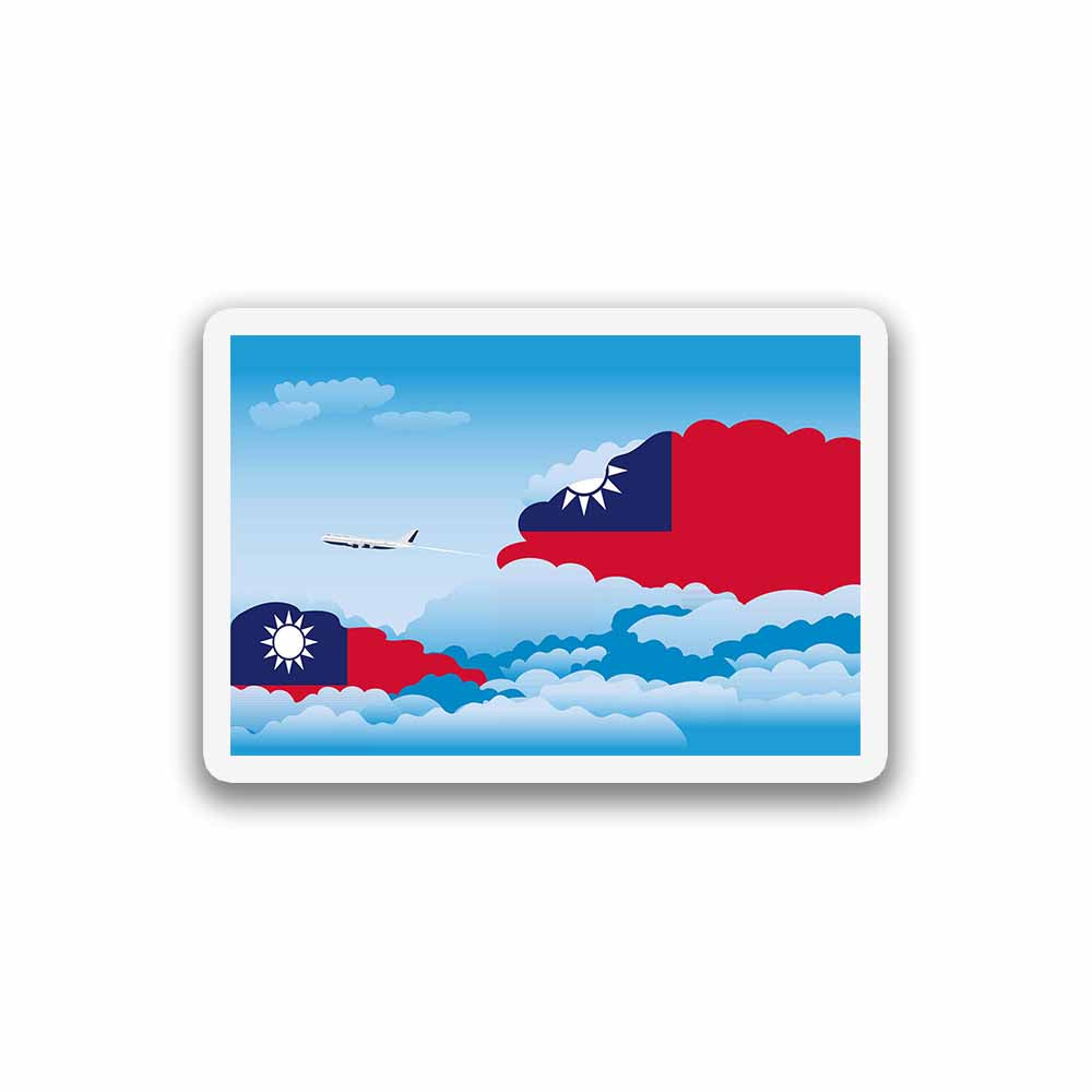 Taiwan Day Clouds Fridge Magnet