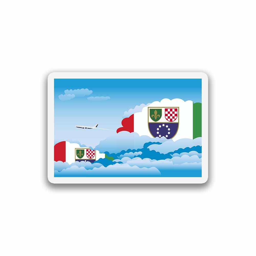 Bosnia and Herzegovina Day Clouds Fridge Magnet