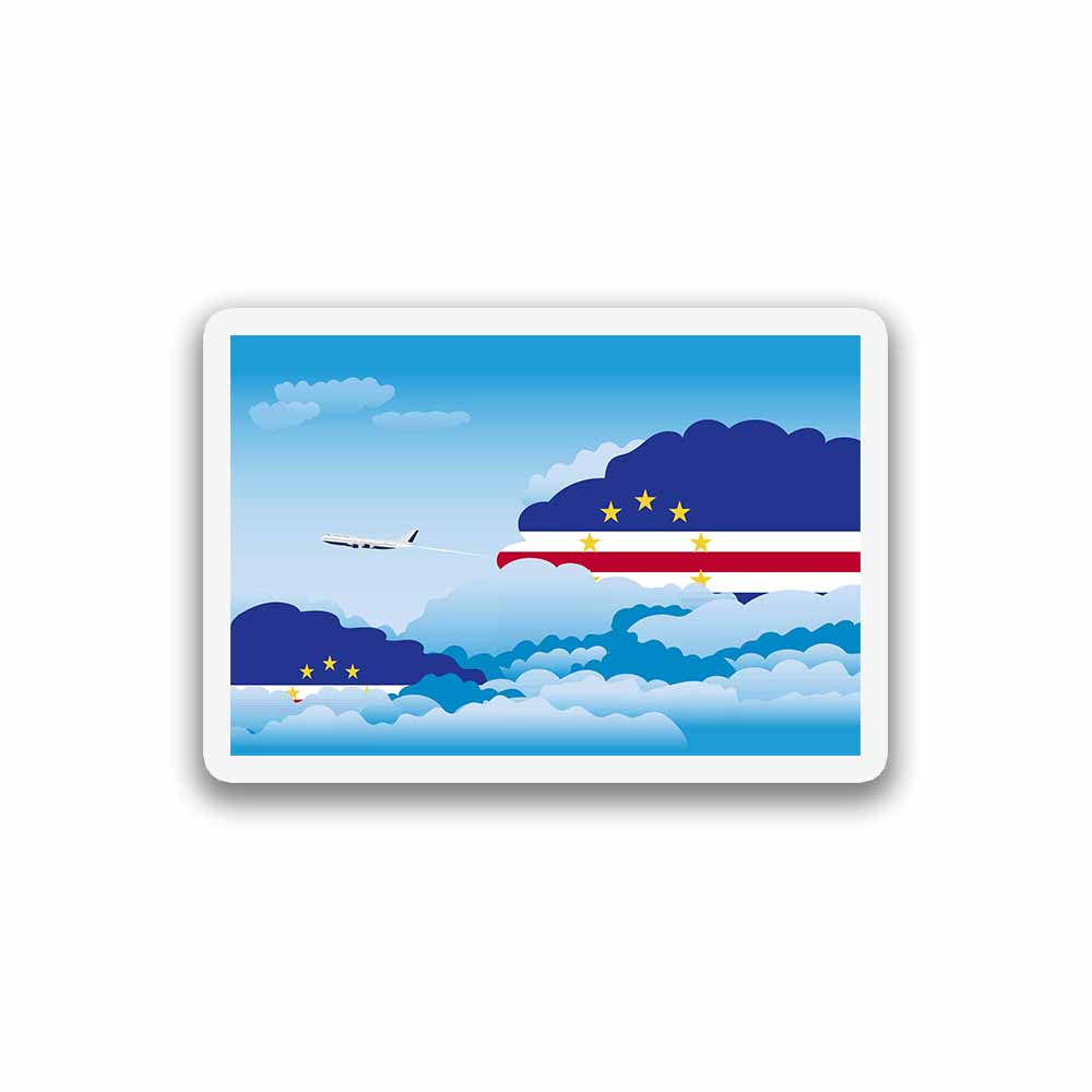 Cape Verde Day Clouds Fridge Magnet
