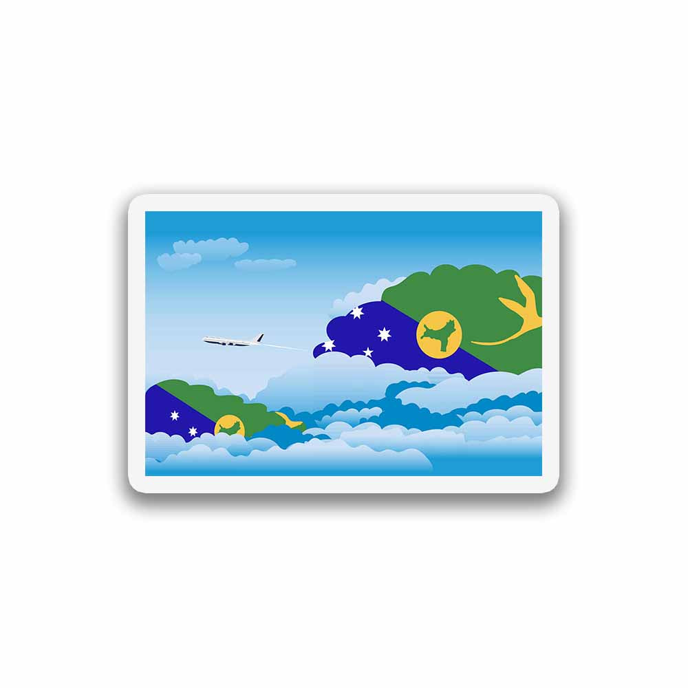 Christmas Island Day Clouds Fridge Magnet
