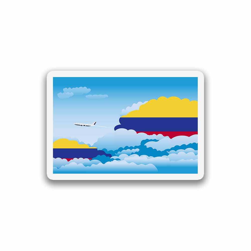 Colombia Day Clouds Fridge Magnet