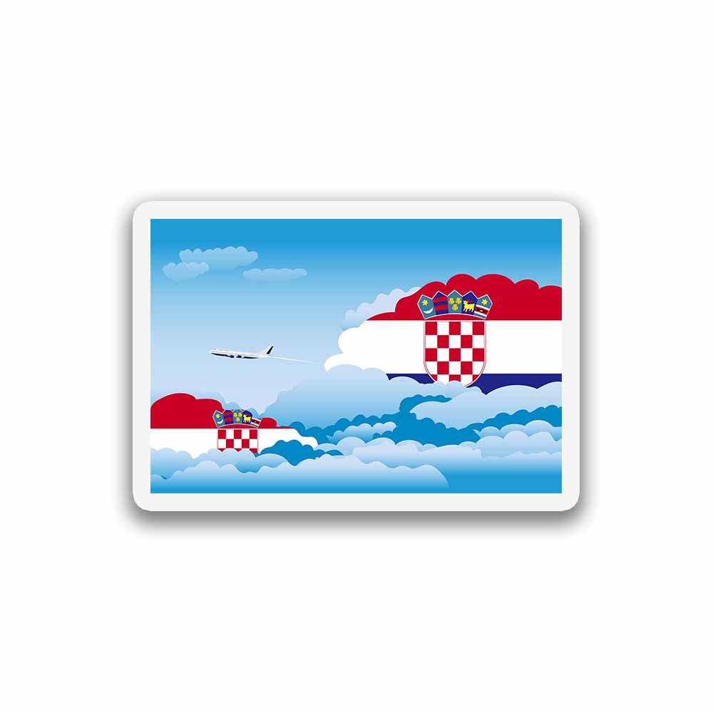 Croatia Day Clouds Fridge Magnet