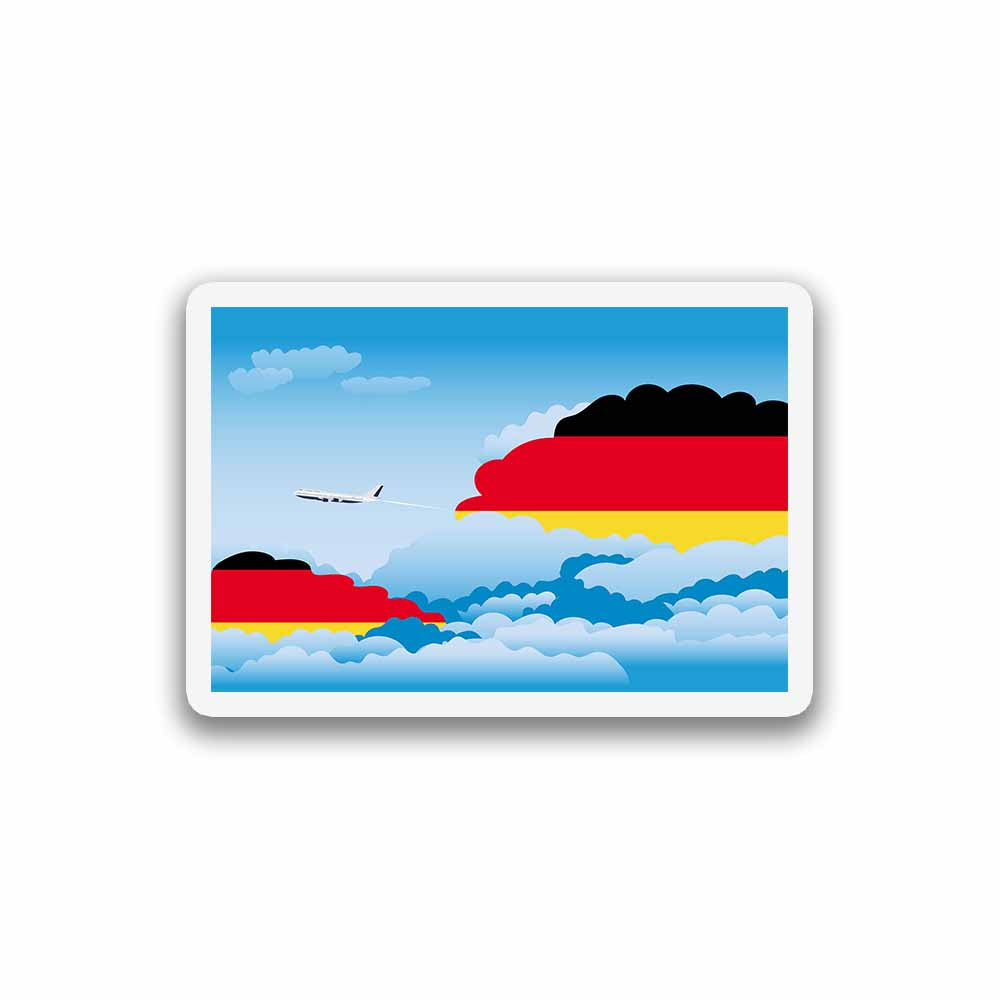 Germany Day Clouds Fridge Magnet
