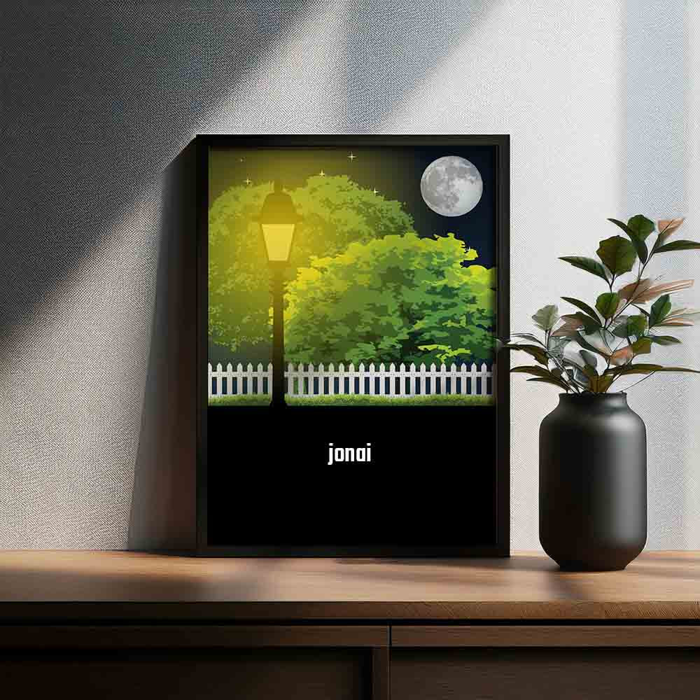 Jonai Home Trees Poster Framed 