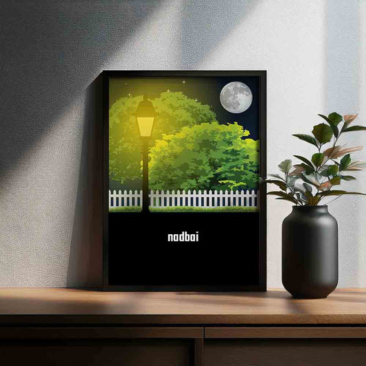 Nadbai Home Trees Poster Framed 