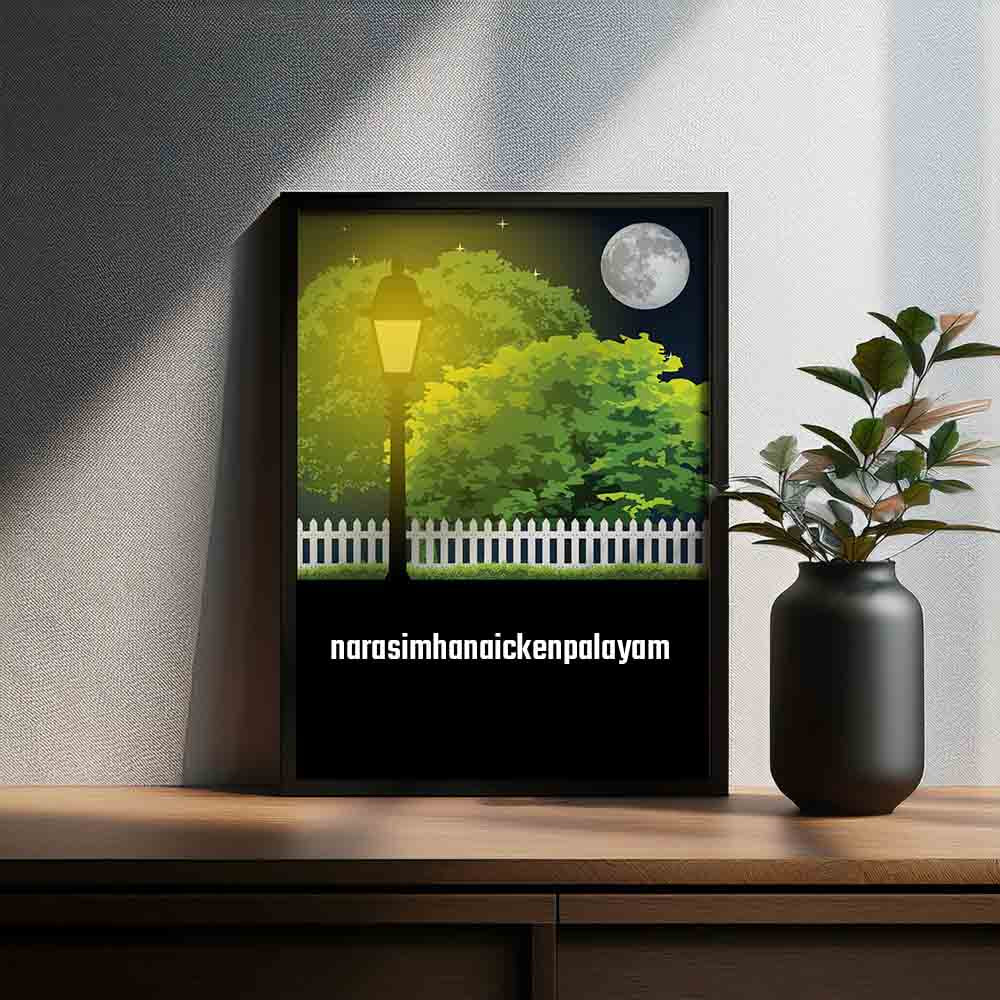 Narasimhanaickenpalayam Home Trees Poster Framed 