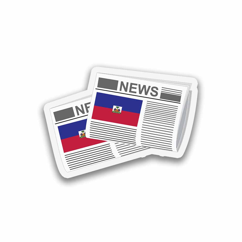 Haiti Newspapers Fridge Magnet