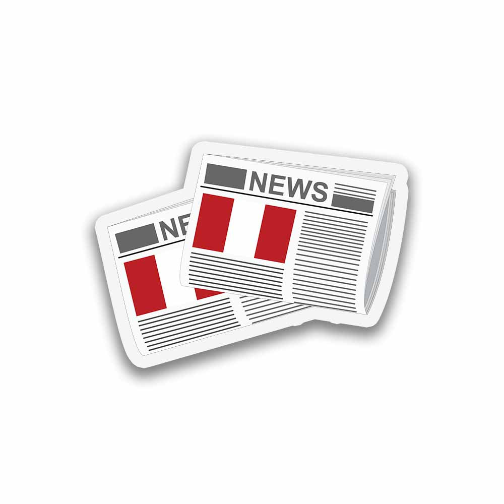 Peru Newspapers Fridge Magnet