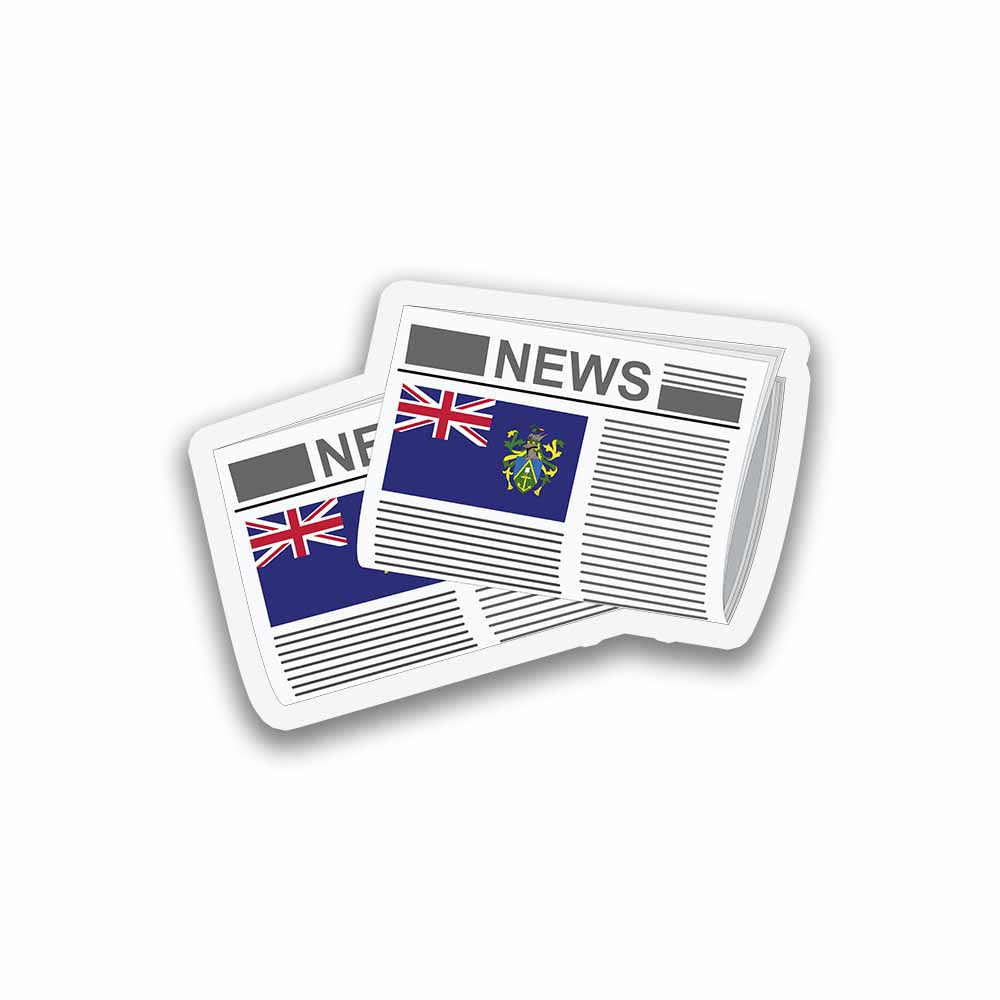 Pitcairn Islands Newspapers Fridge Magnet