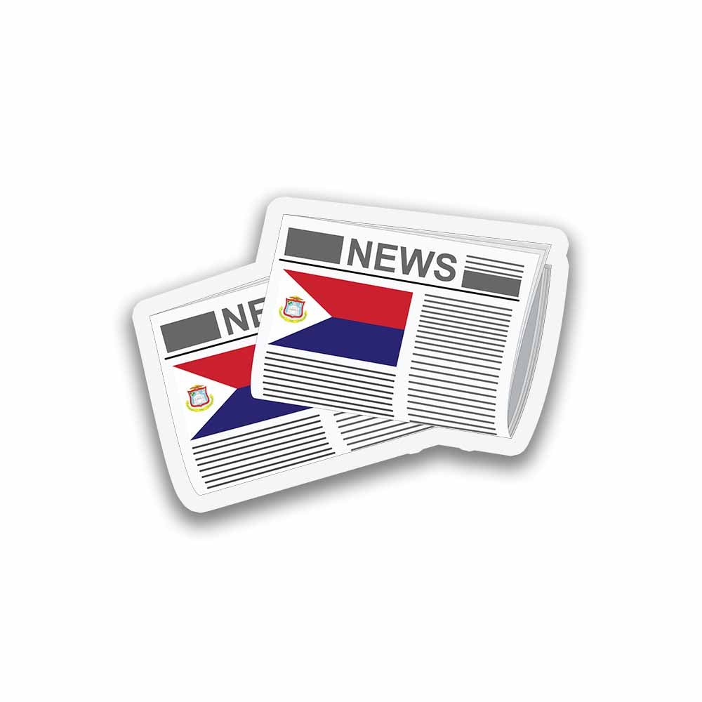 Saint Martin Newspapers Fridge Magnet