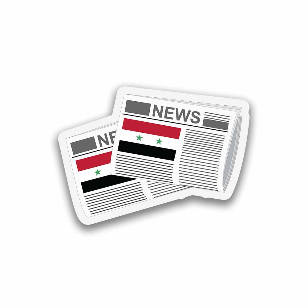 Syria Newspapers Fridge Magnet