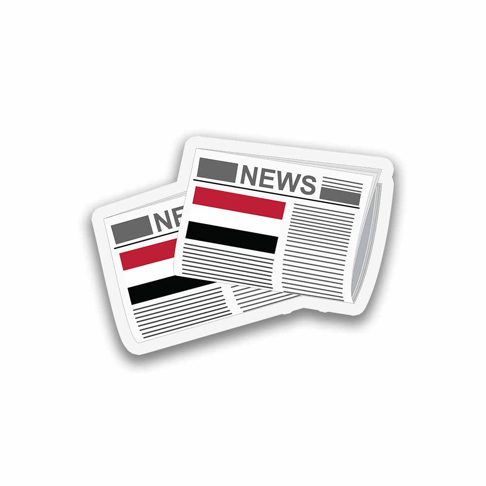 Yemen Newspapers Fridge Magnet