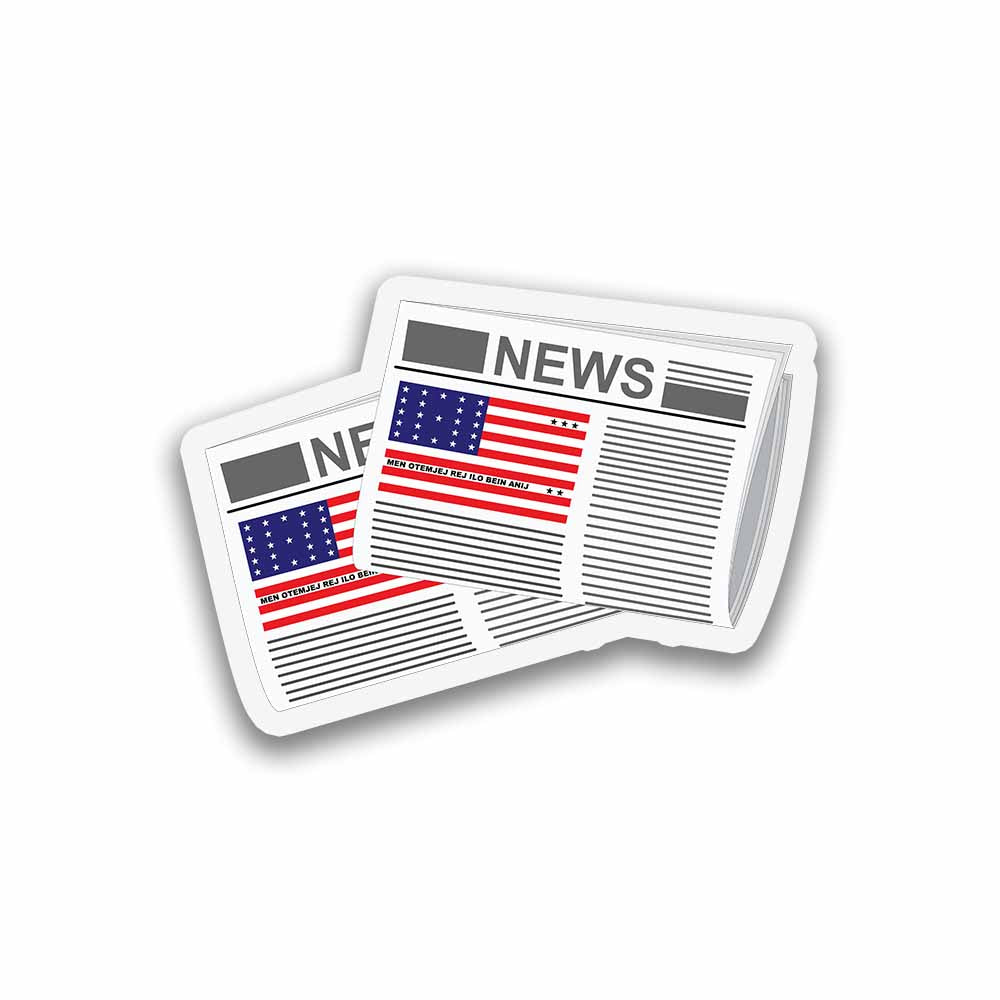 Bikini Atoll Newspapers Fridge Magnet