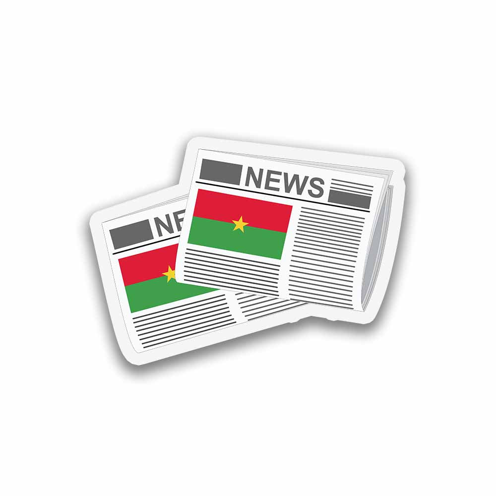 Burkina Faso Newspapers Fridge Magnet