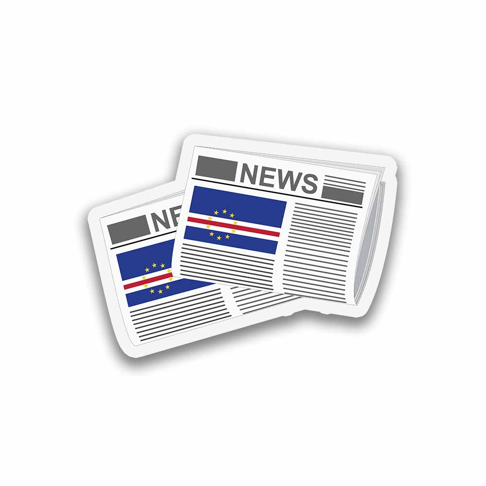 Cape Verde Newspapers Fridge Magnet