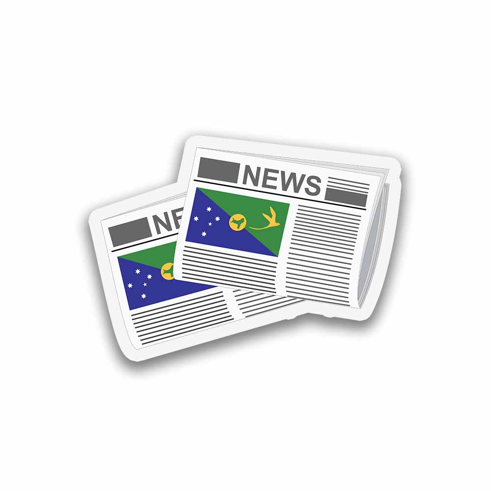 Christmas Island Newspapers Fridge Magnet