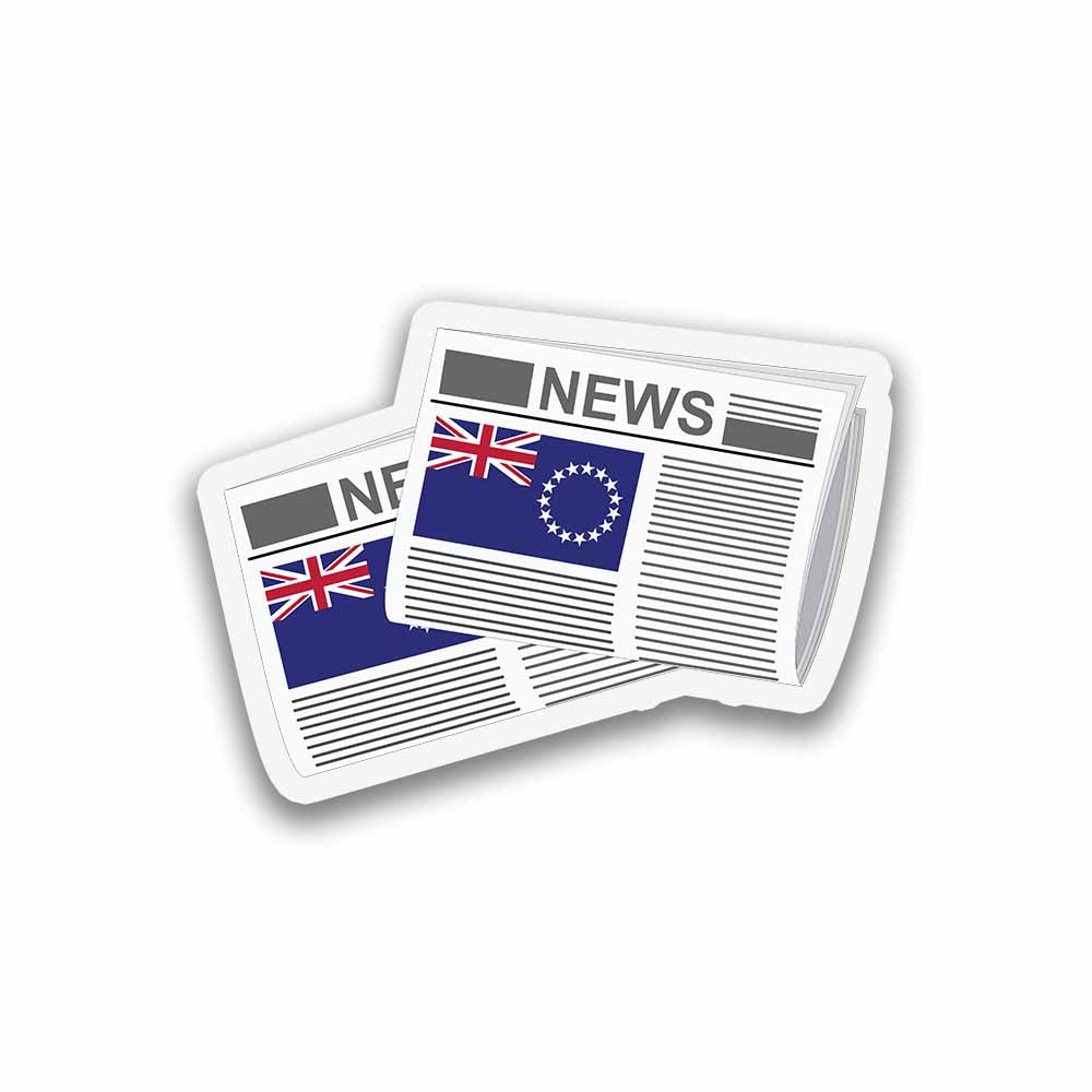 Cook Islands Newspapers Fridge Magnet