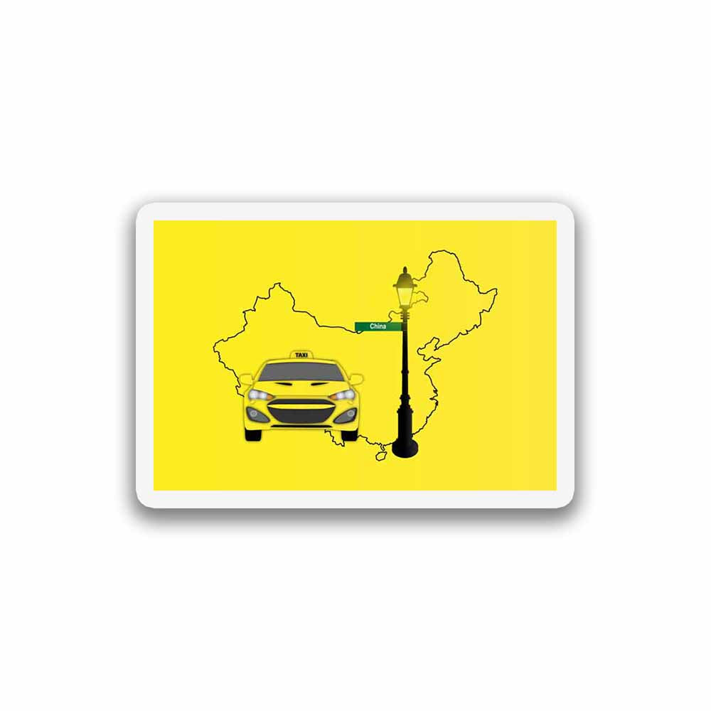 China Taxi Fridge Magnet