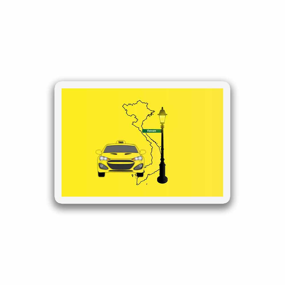 Vietnam Taxi Fridge Magnet