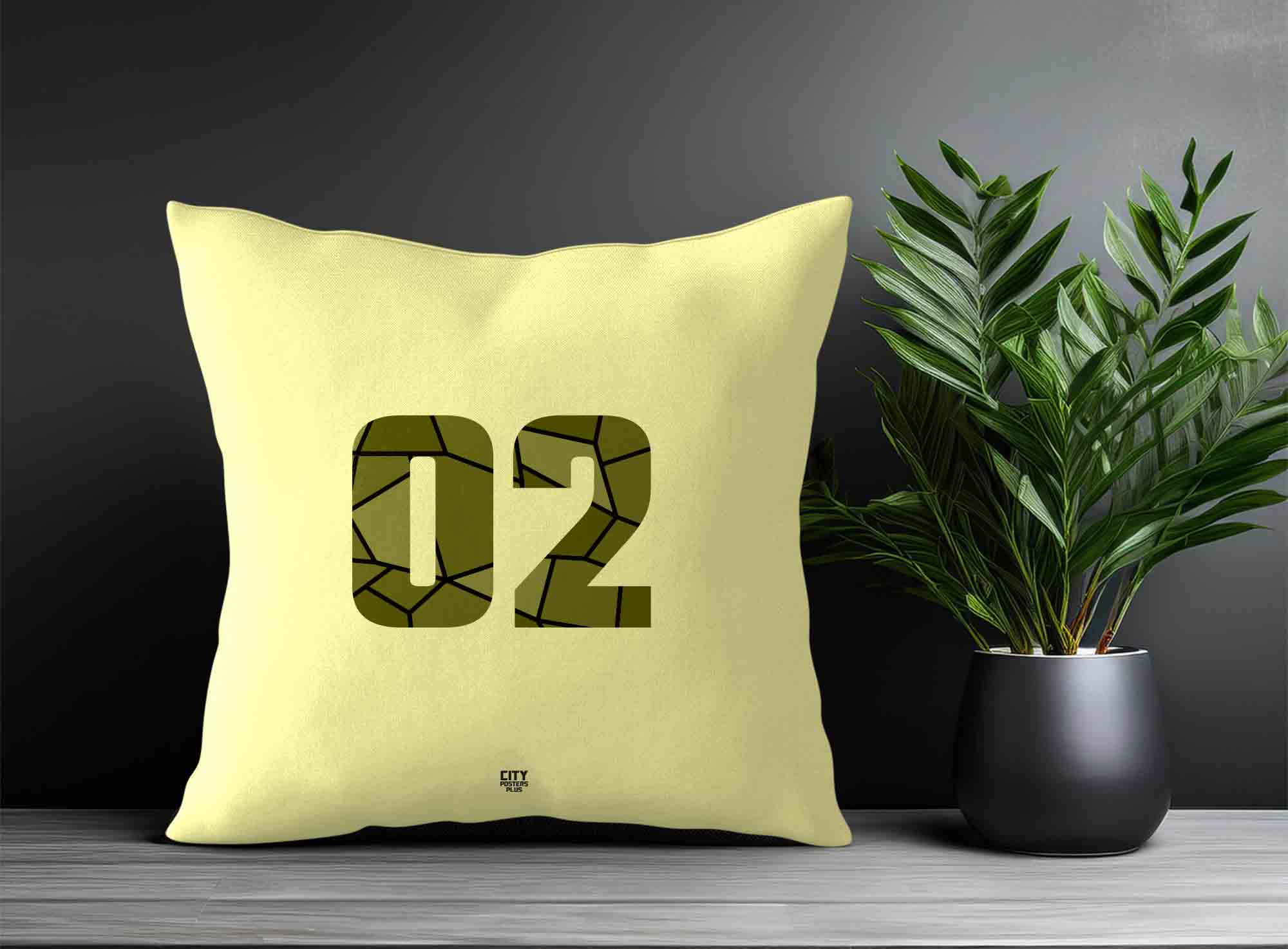 Print Deliver Plus 02 Number Square & Rectangle Pillow Cases