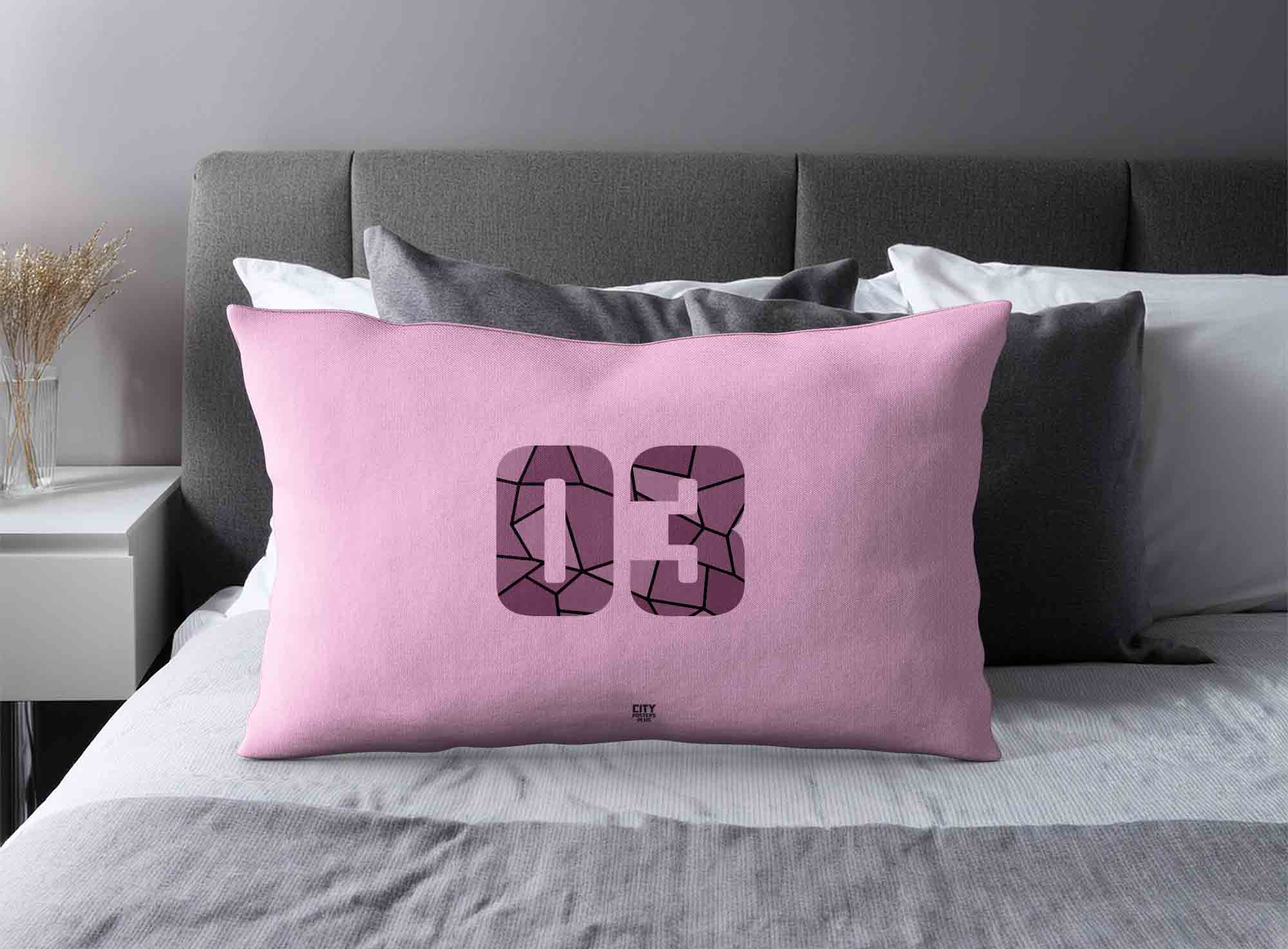 Print Deliver Plus 03 Number Square & Rectangle Pillow Cases image 2