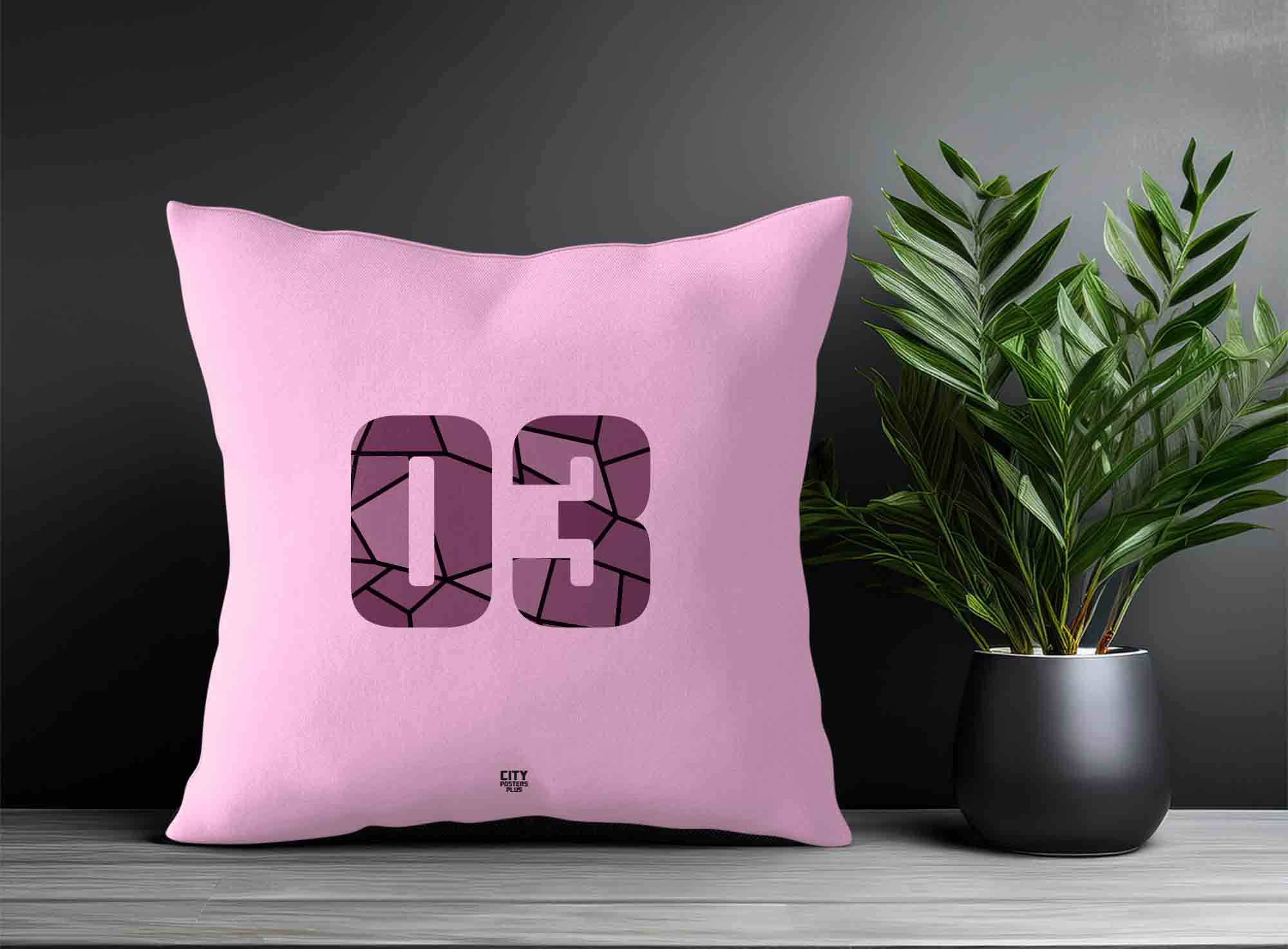 Print Deliver Plus 03 Number Square & Rectangle Pillow Cases
