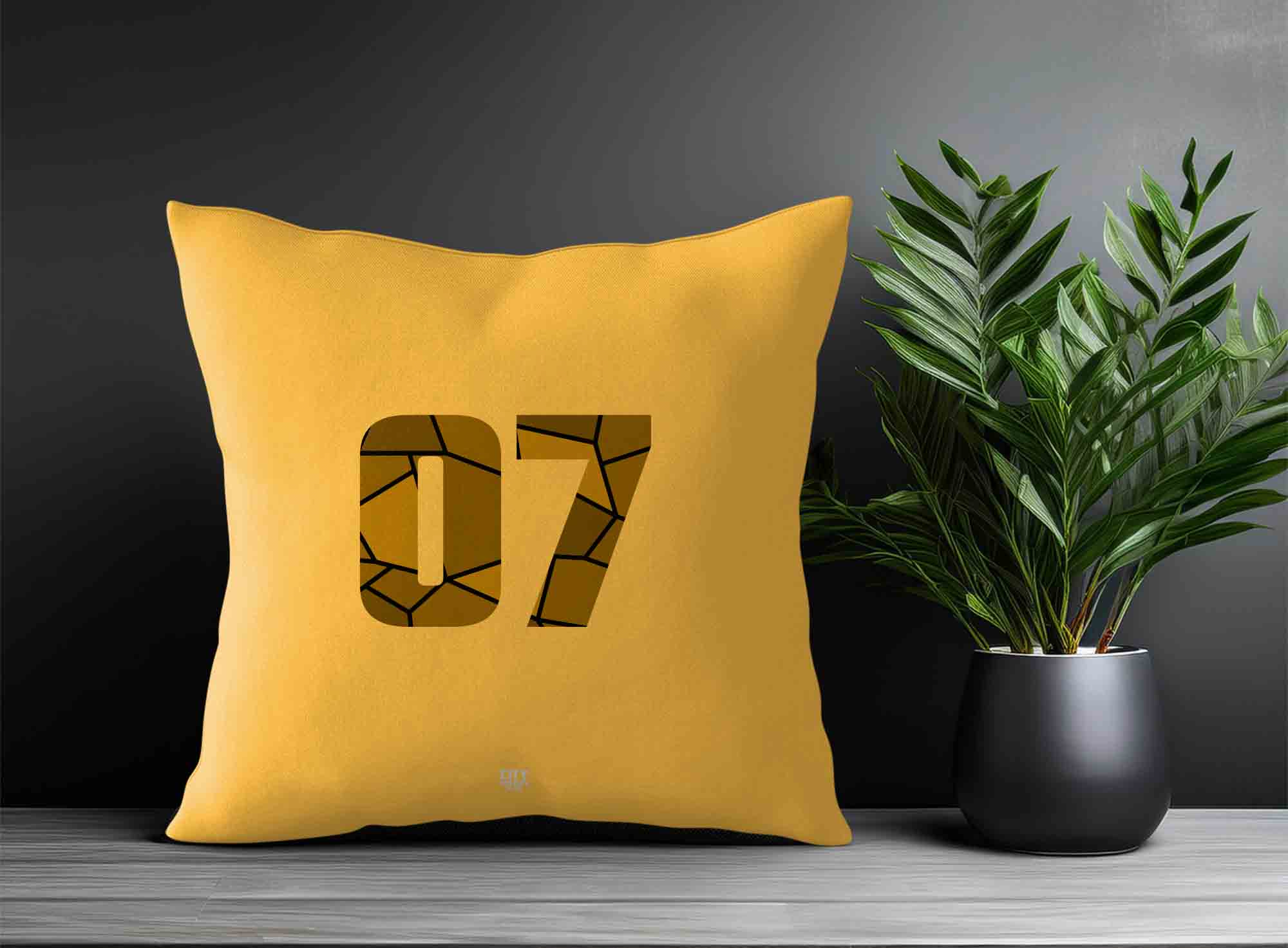 Print Deliver Plus 07 Number Square & Rectangle Pillow Cases