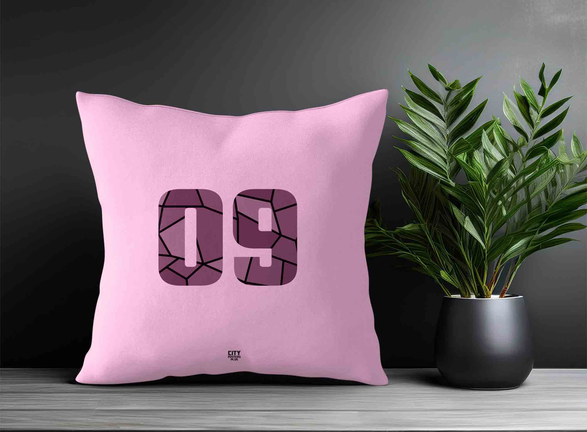 Print Deliver Plus 09 Number Square & Rectangle Pillow Cases