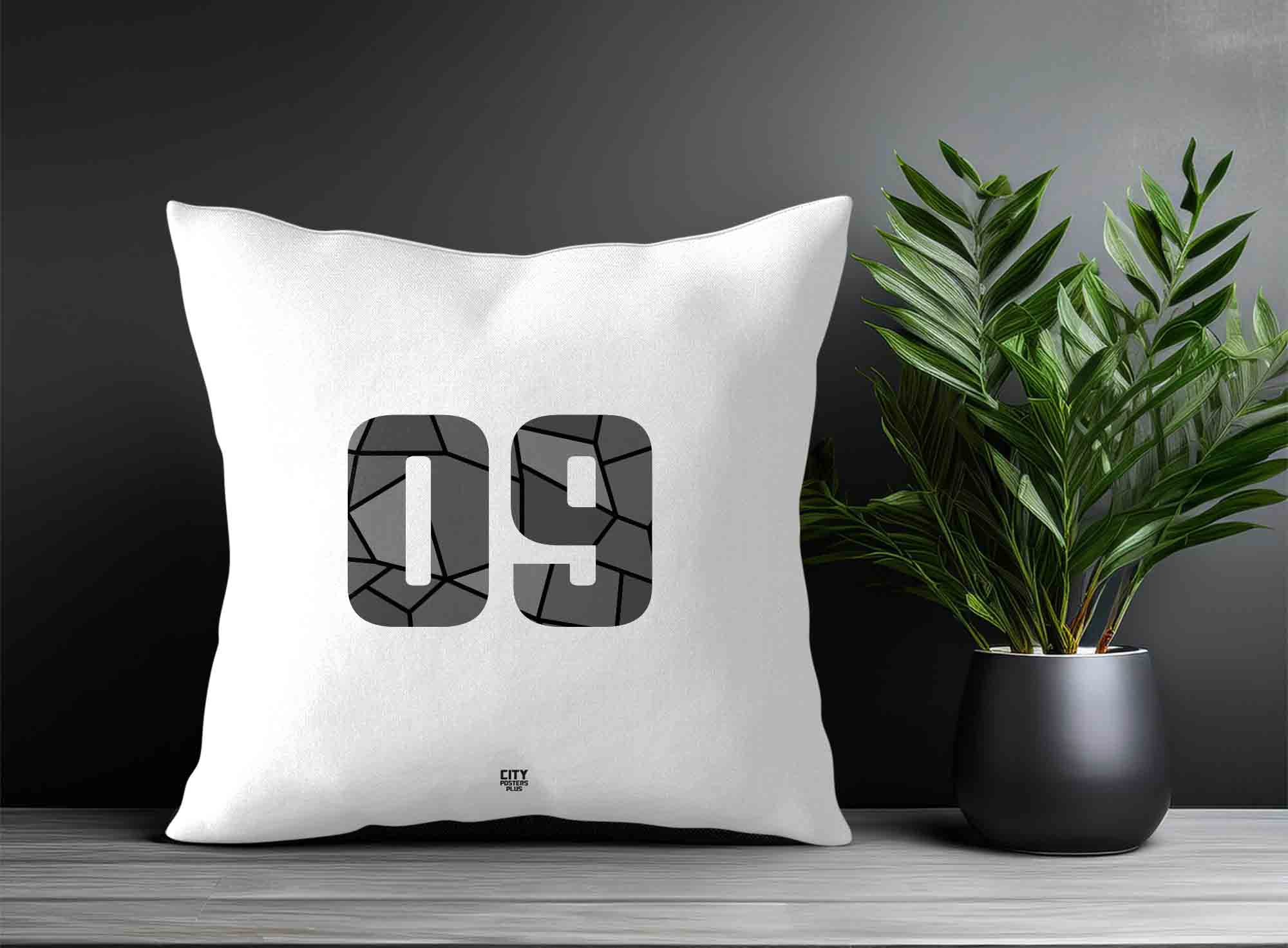 Print Deliver Plus 09 Number Square & Rectangle Pillow Cases