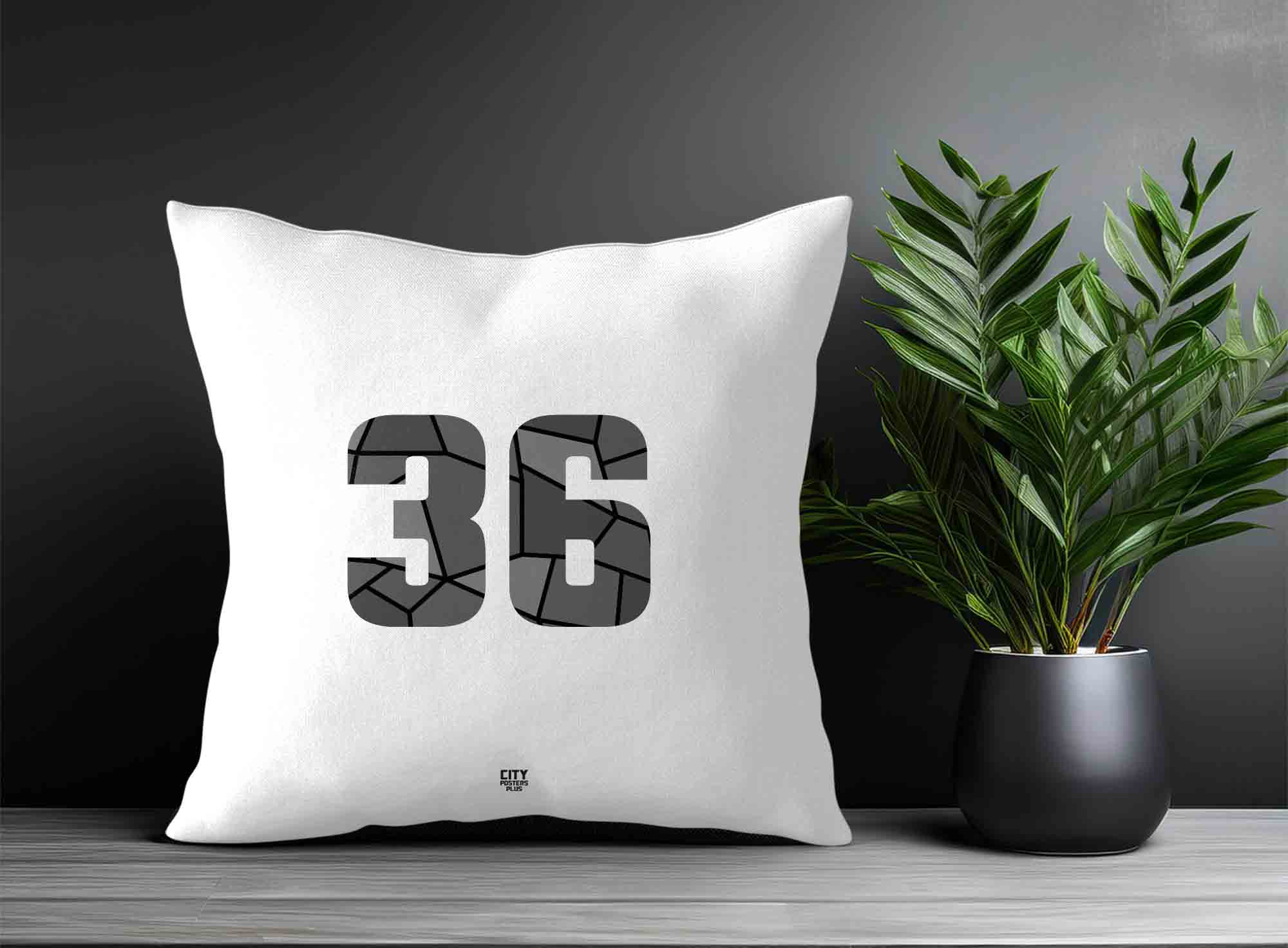 Print Deliver Plus 36 Number Square & Rectangle Pillow Cases