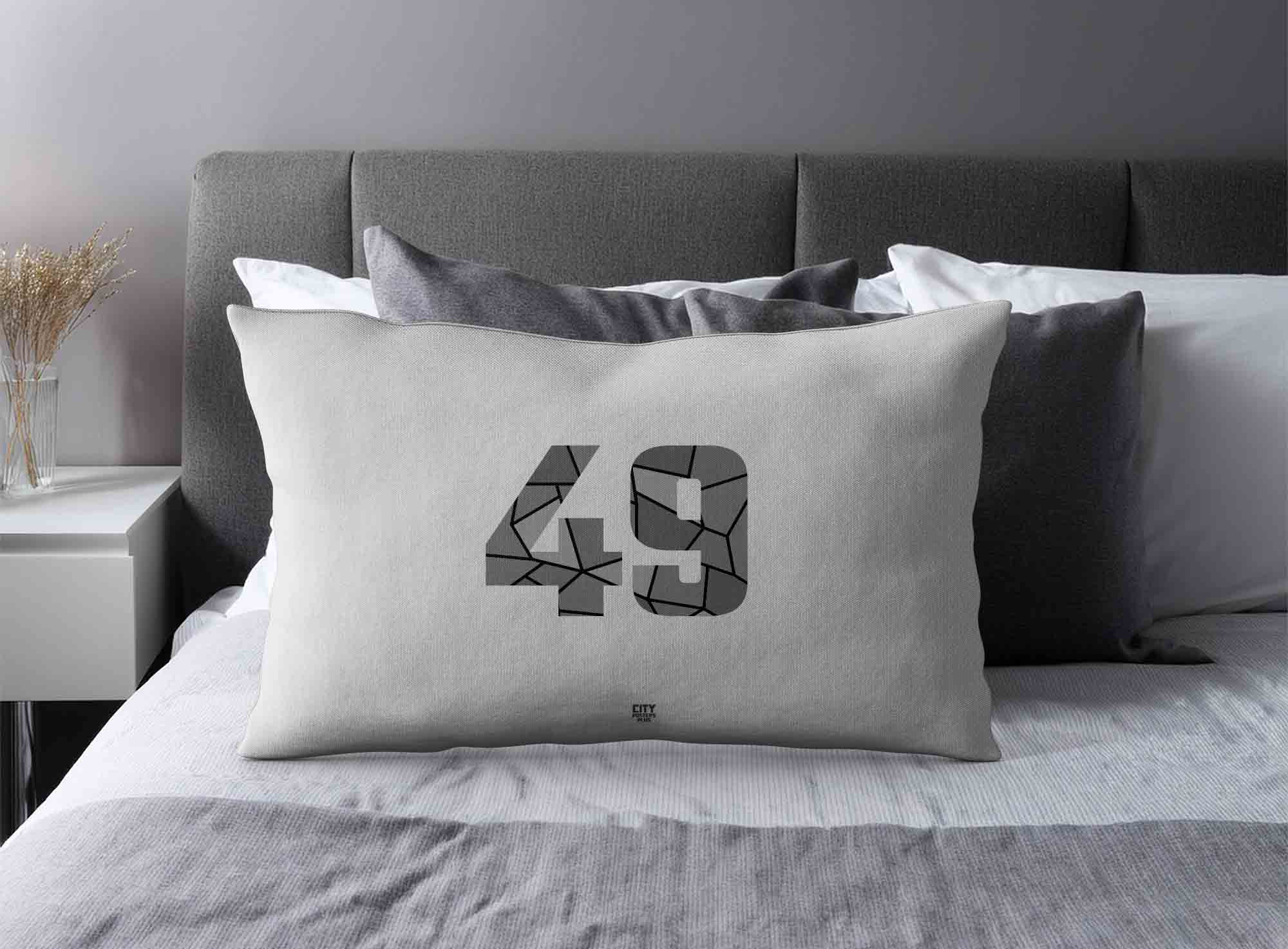 Print Deliver Plus 49 Number Square & Rectangle Pillow Cases image 2