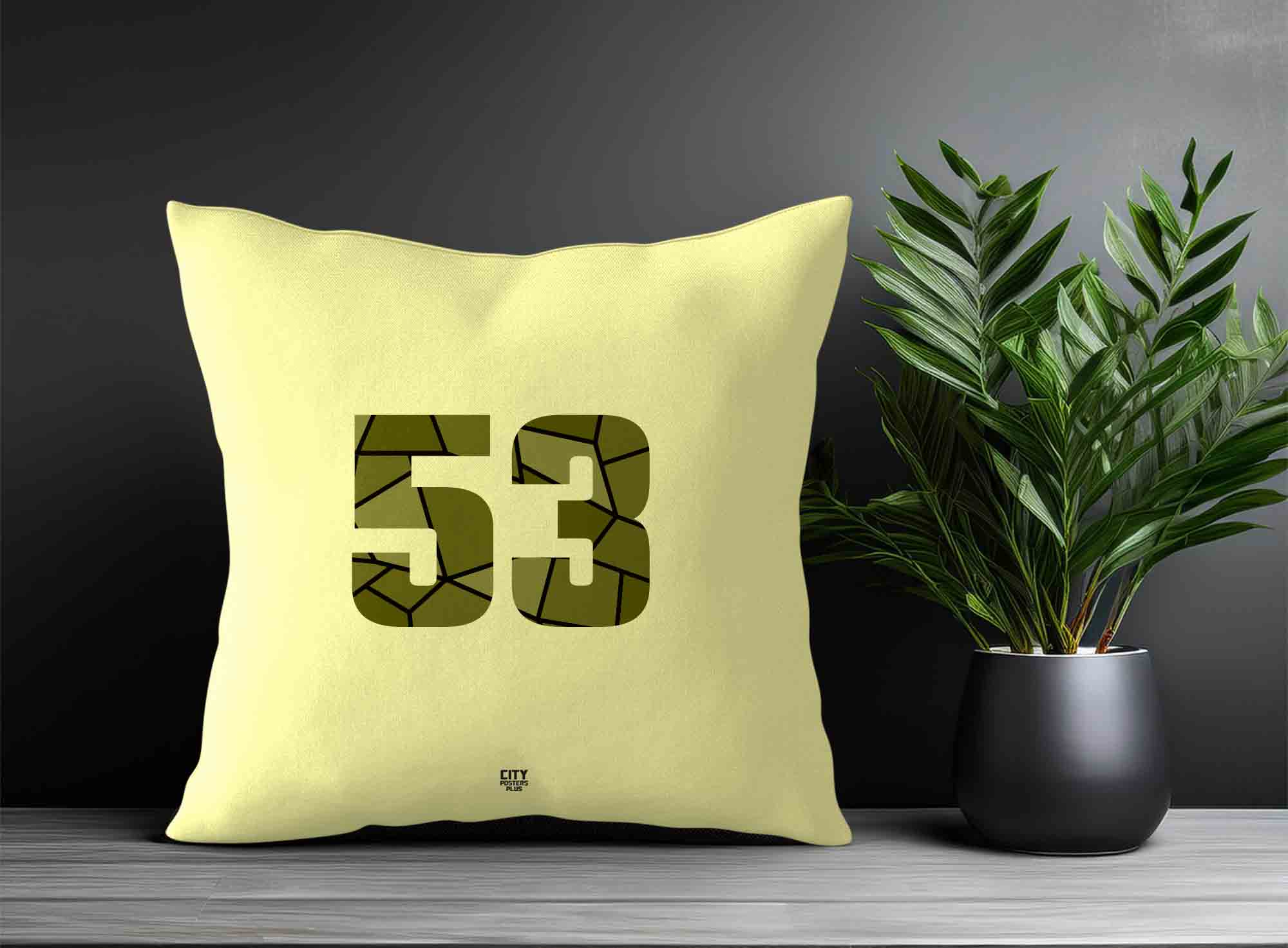 Print Deliver Plus 53 Number Square & Rectangle Pillow Cases