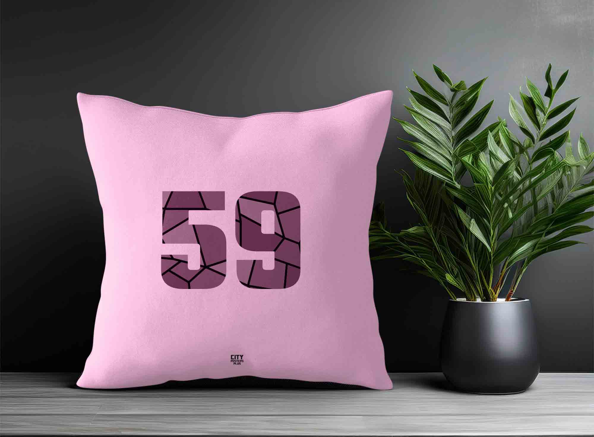Print Deliver Plus 59 Number Square & Rectangle Pillow Cases