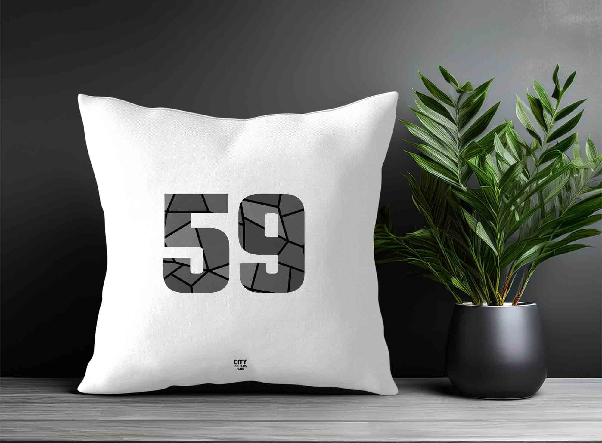 Print Deliver Plus 59 Number Square & Rectangle Pillow Cases