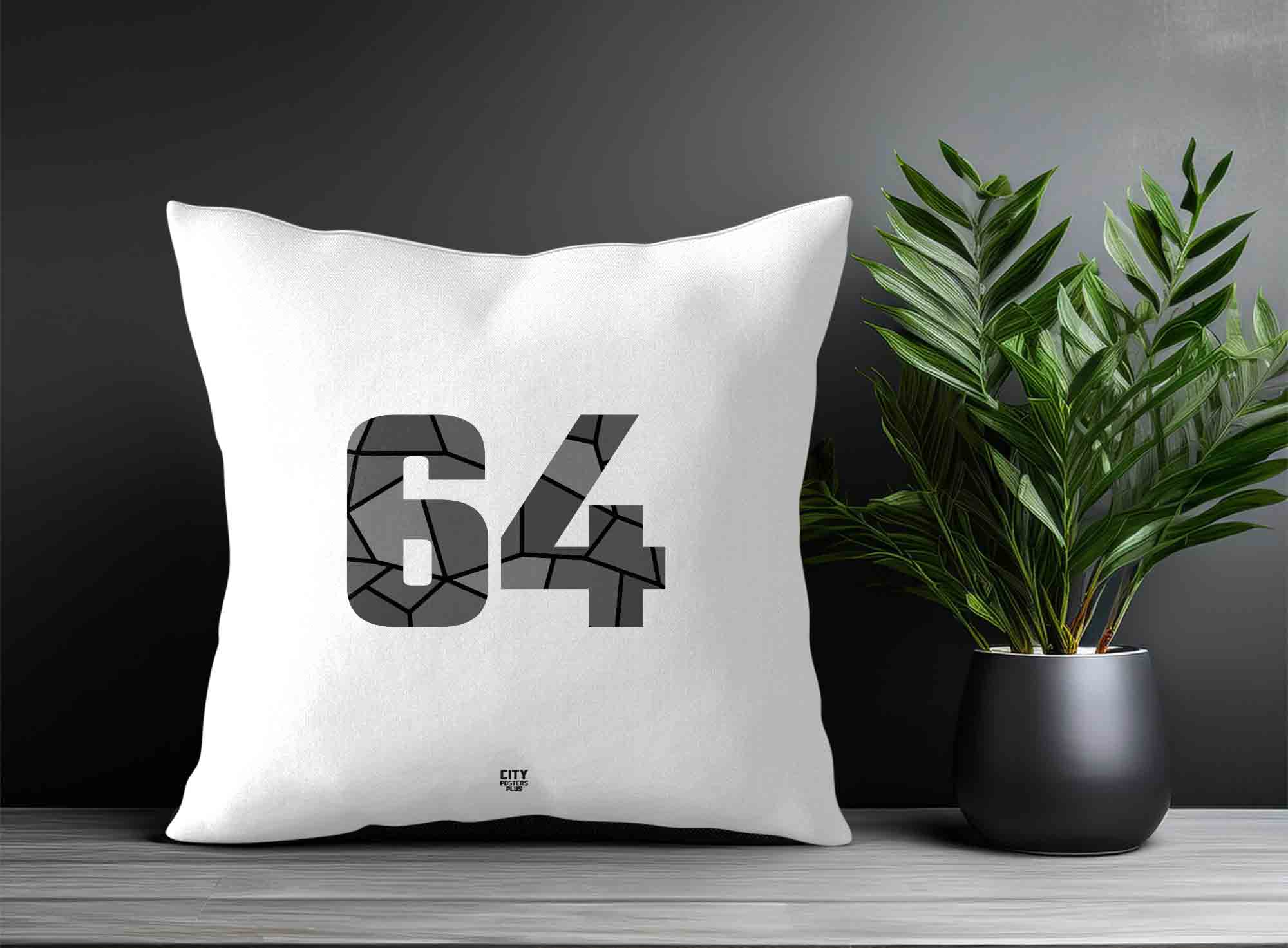 Print Deliver Plus 64 Number Square & Rectangle Pillow Cases