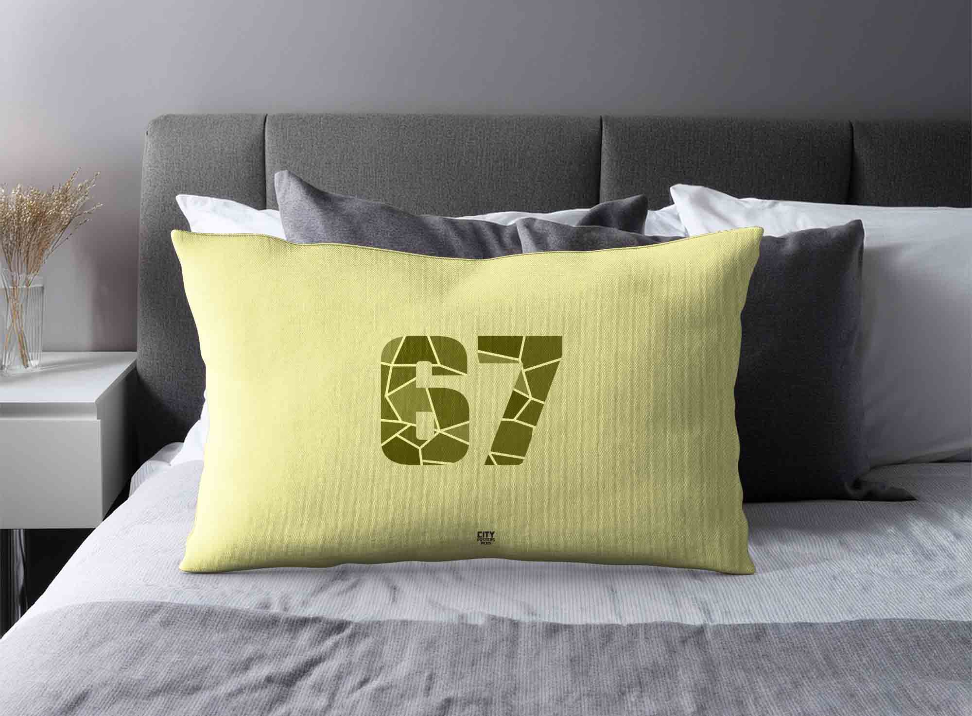 Print Deliver Plus 67 Number Square & Rectangle Pillow Cases image 2