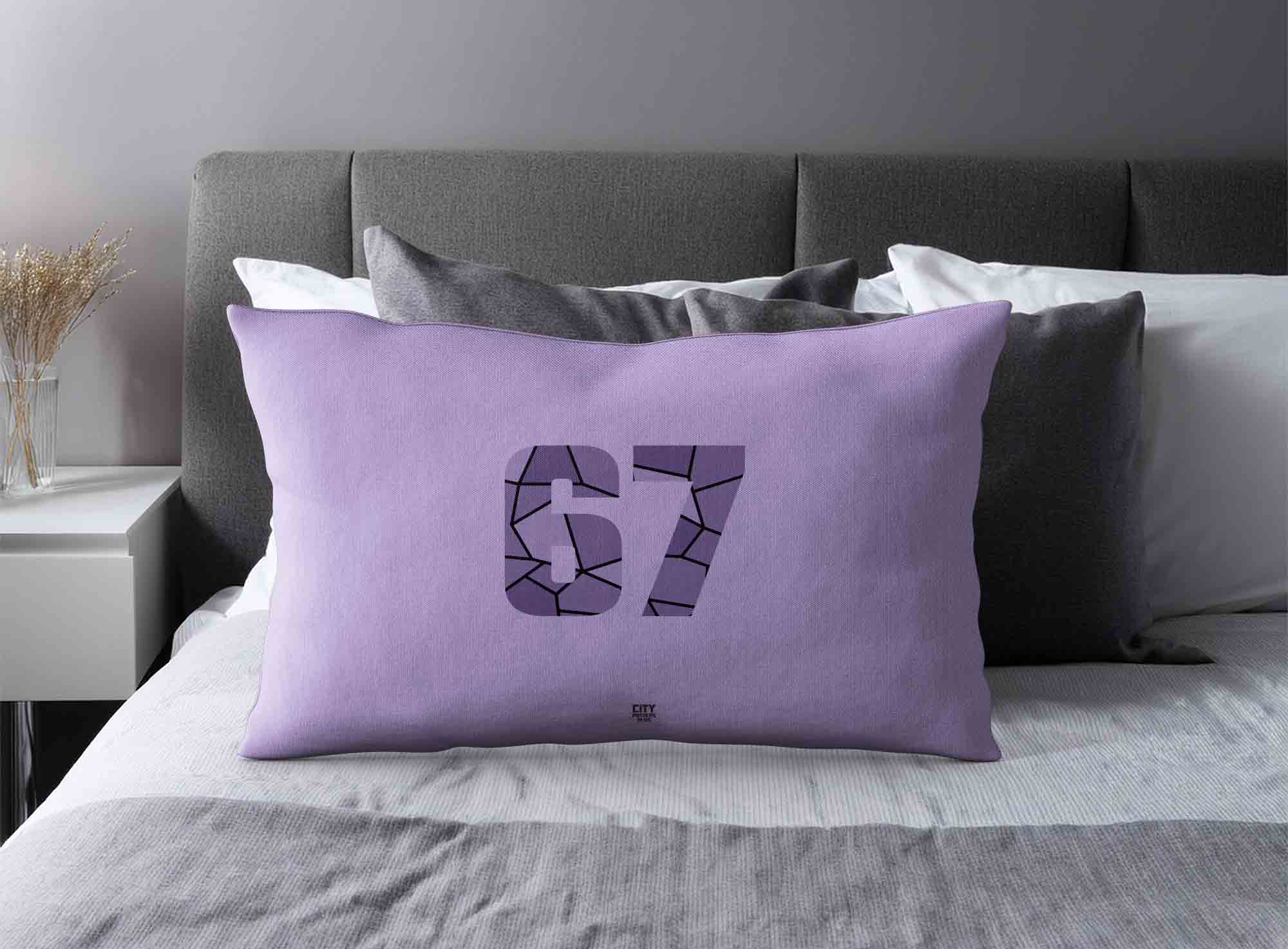 Print Deliver Plus 67 Number Square & Rectangle Pillow Cases image 2