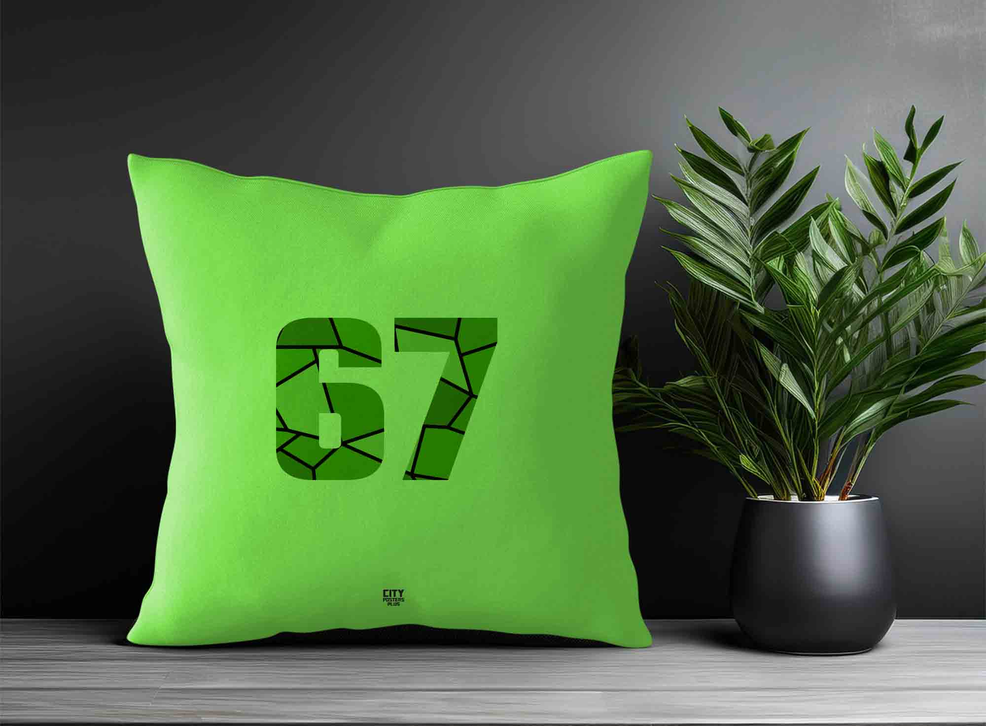 Print Deliver Plus 67 Number Square & Rectangle Pillow Cases