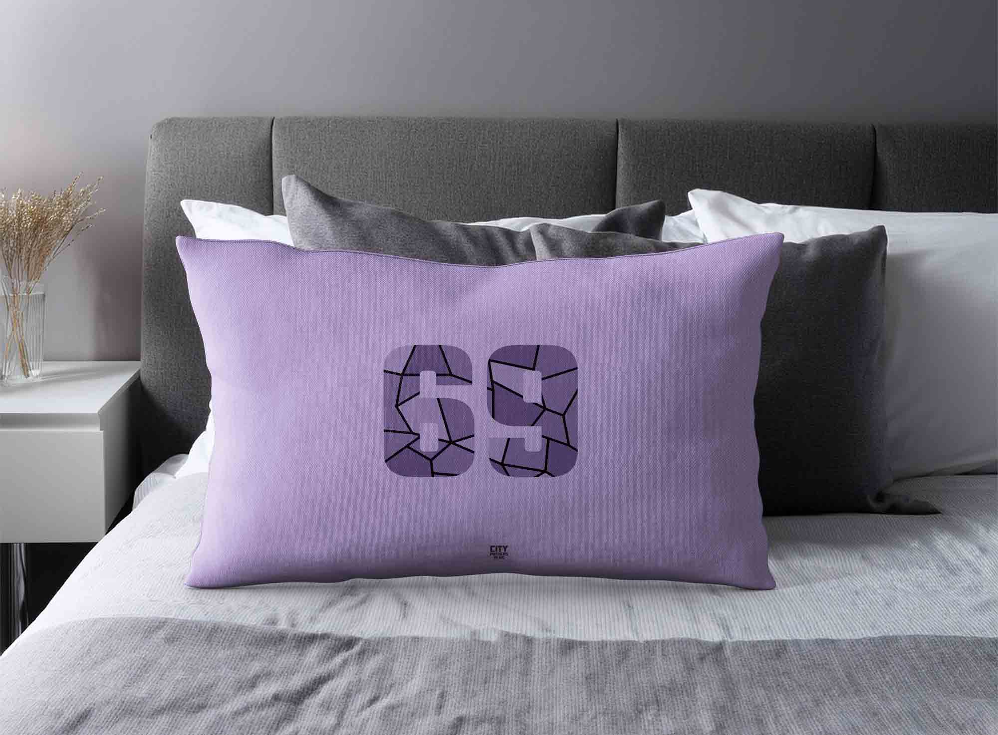 Print Deliver Plus 69 Number Square & Rectangle Pillow Cases image 2