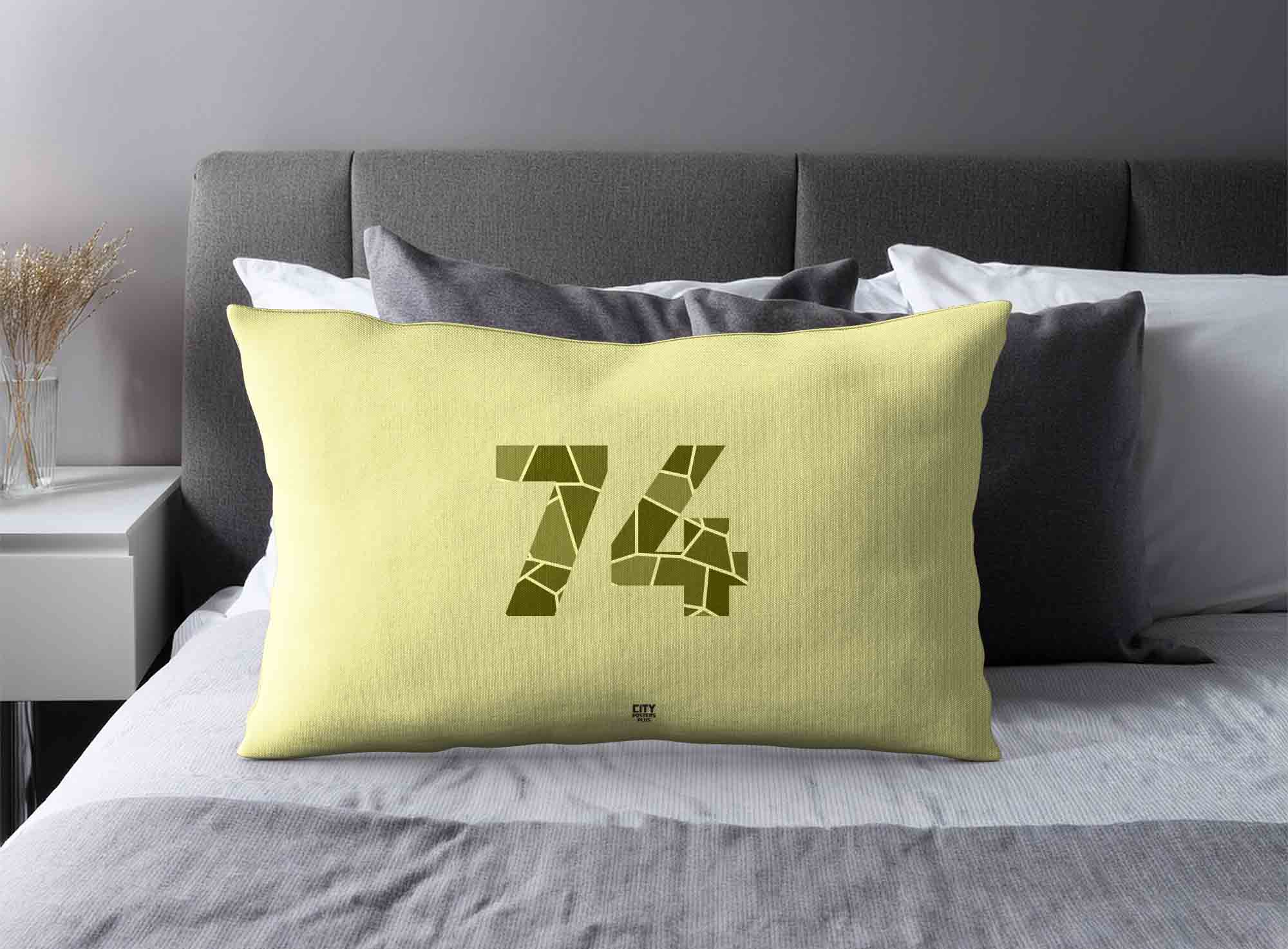 Print Deliver Plus 74 Number Square & Rectangle Pillow Cases image 2