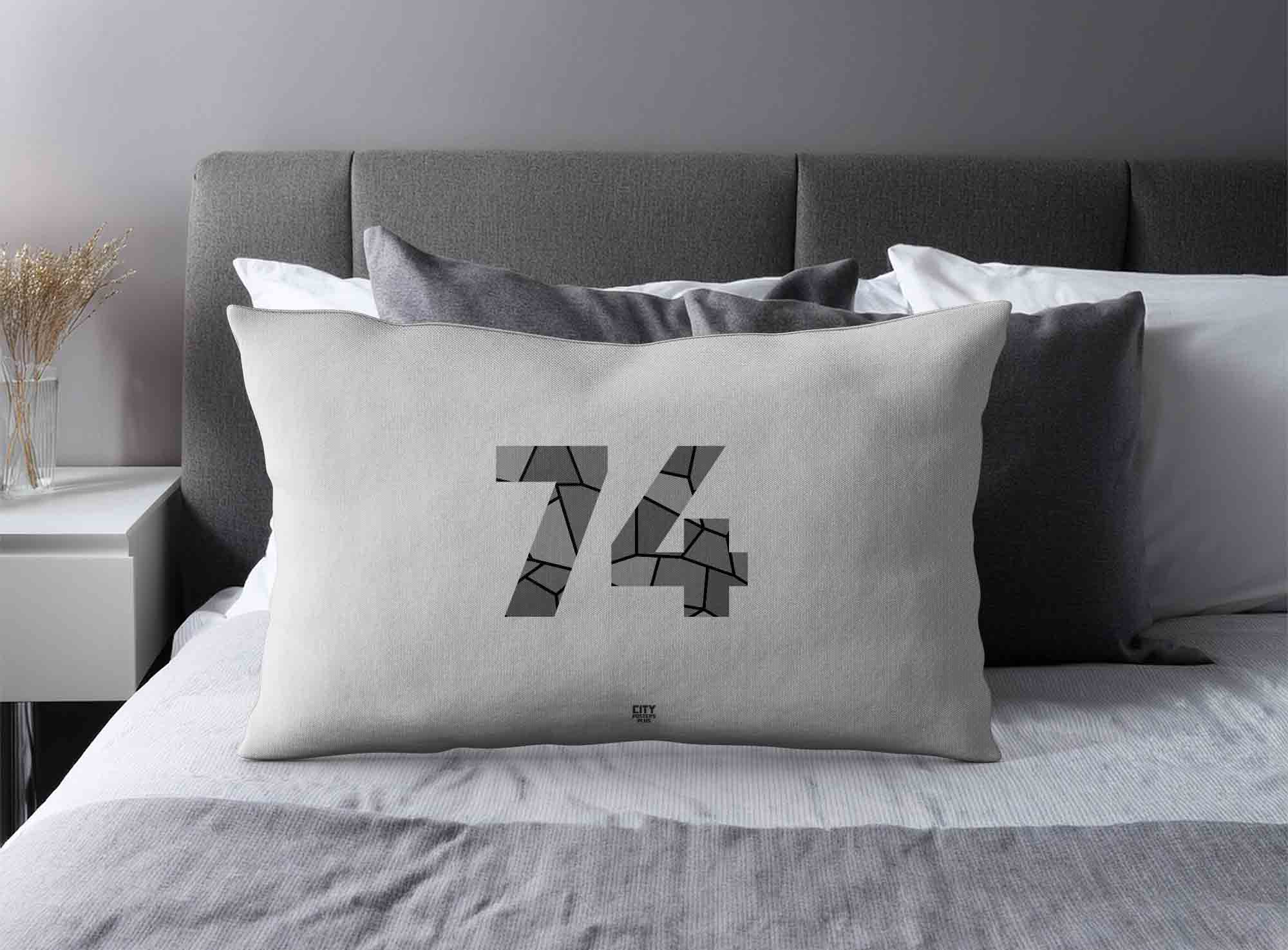 Print Deliver Plus 74 Number Square & Rectangle Pillow Cases image 2