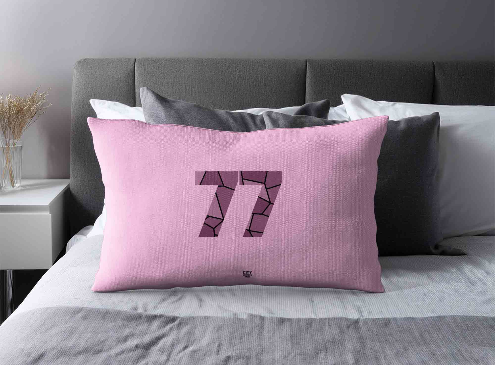 Print Deliver Plus 77 Number Square & Rectangle Pillow Cases image 2