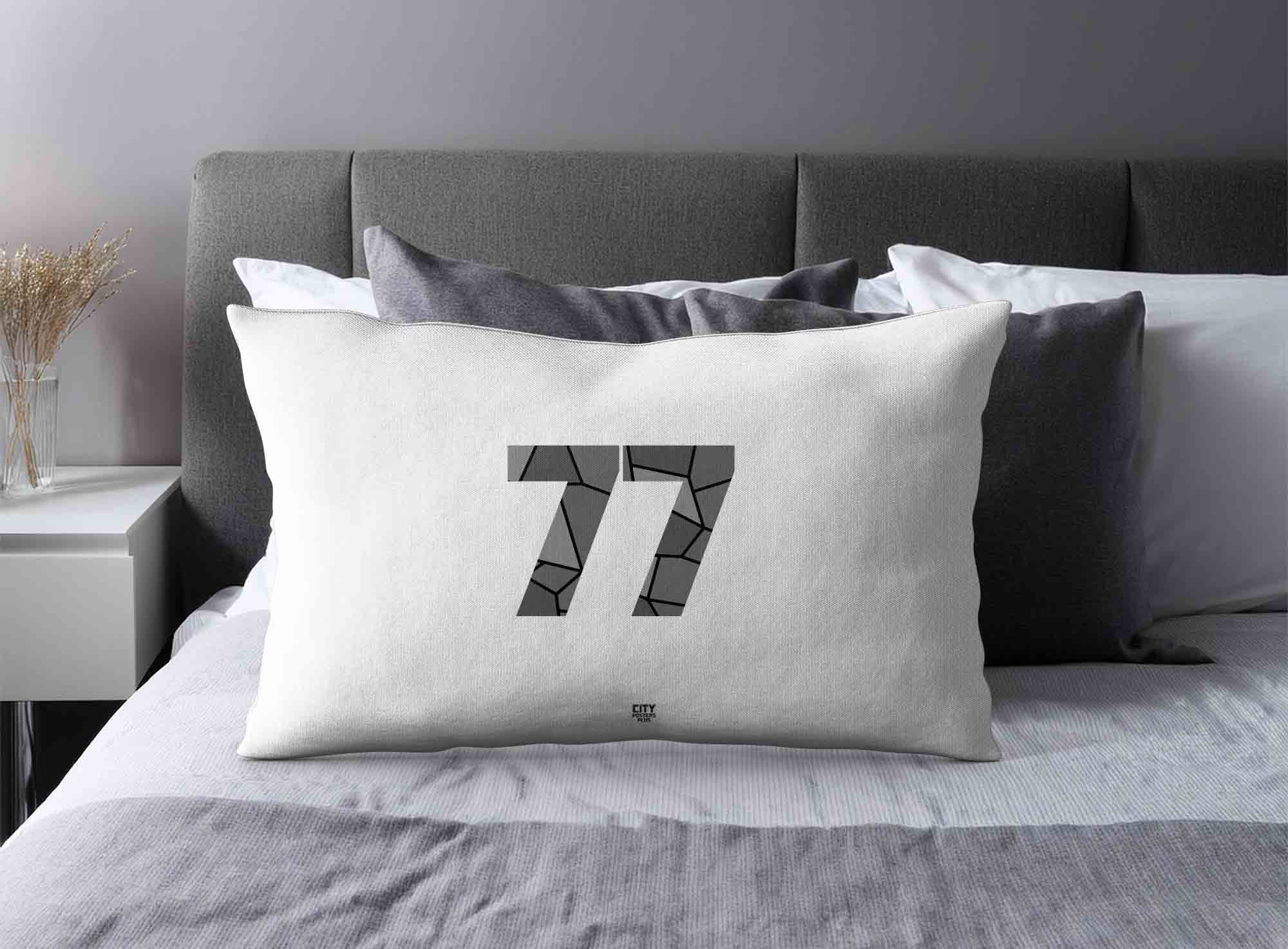Print Deliver Plus 77 Number Square & Rectangle Pillow Cases image 2