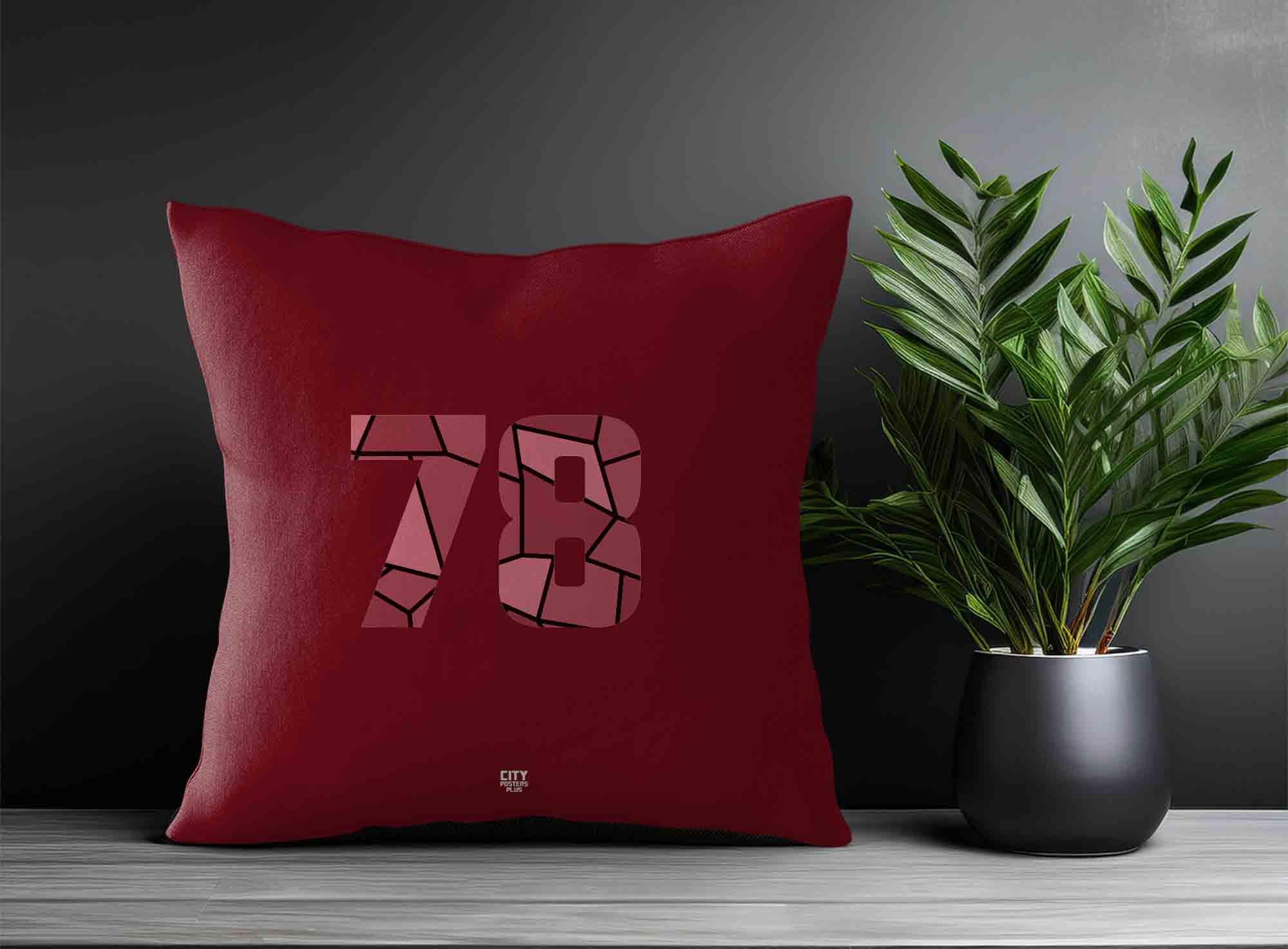 Print Deliver Plus 78 Number Square & Rectangle Pillow Cases