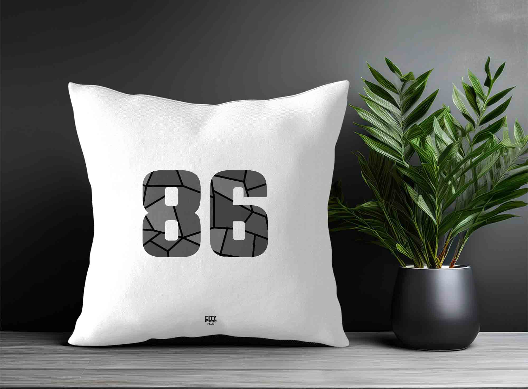 Print Deliver Plus 86 Number Square & Rectangle Pillow Cases