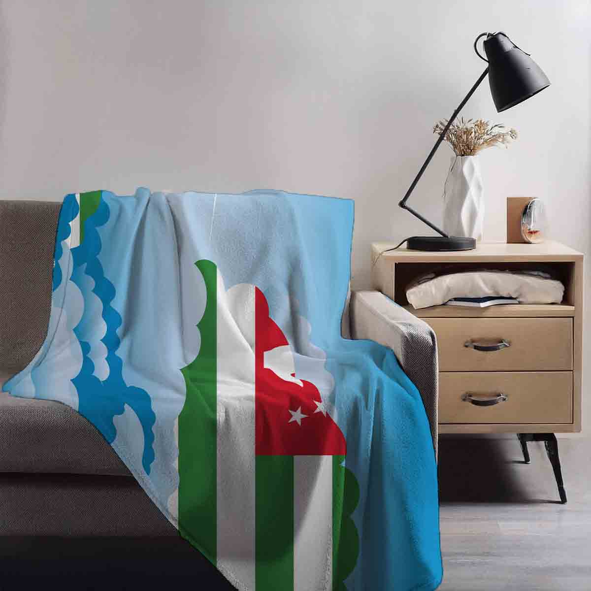 Abkhazia Day Clouds Blanket Throw